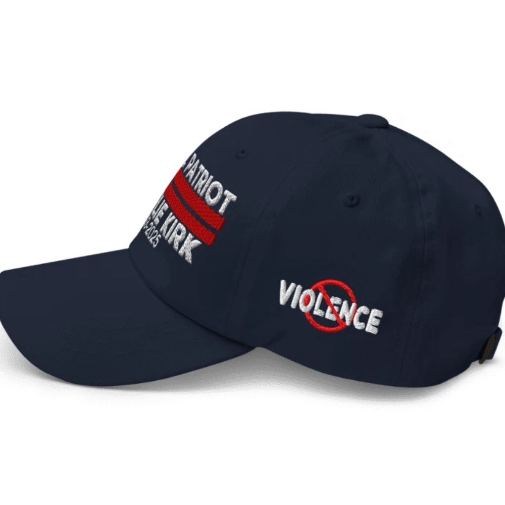 Dad Hat "True Patriot" Charlie Kirk Embroidered USA Flag - Picture 3 of 4